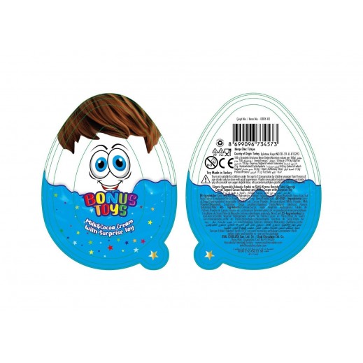 Bonus Toss Plastic Egg Boy With Toy 20 g - delivered by Taw9eel Fast