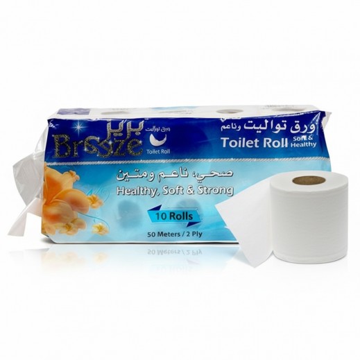 Breeze 2 Ply Toilet Tissues 50 m 10 Rolls 