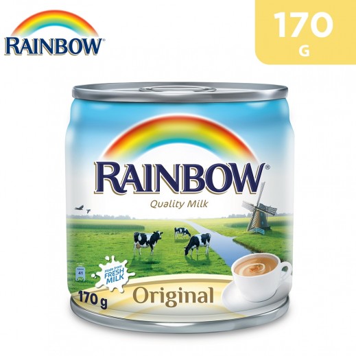 Rainbow Original Evaporated Milk 170 g - delivered by Taw9eel Fast