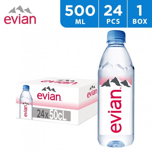 Evian Natural Mineral Water 24 x 500 ml - delivered by Taw9eel Fast