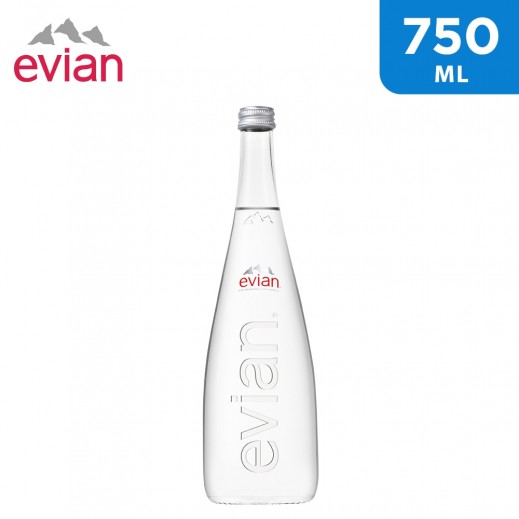 Evian Natural Mineral Water Bottle 750 ml