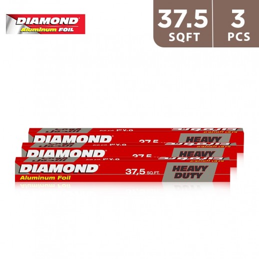 Diamond Heavy Duty Aluminum Foil 3 x 37.5 sqft
