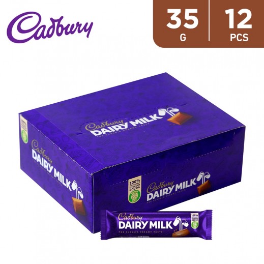 Cadbury Dairy Milk Chocolate 12 x 32 g - delivered by Taw9eel Fast