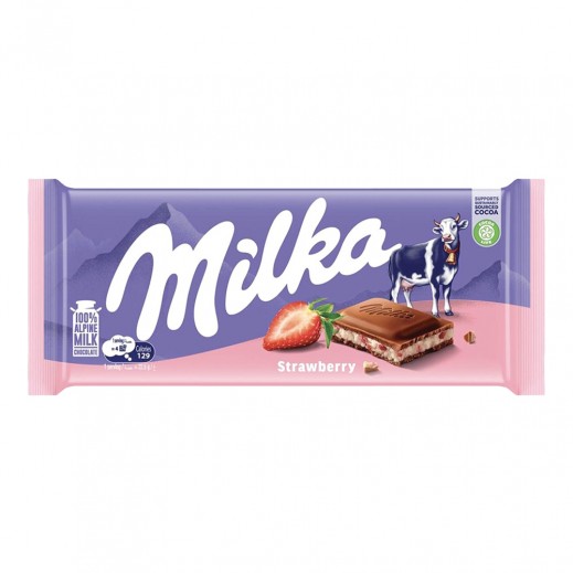 Milka Strawberry Chocolate 90 g