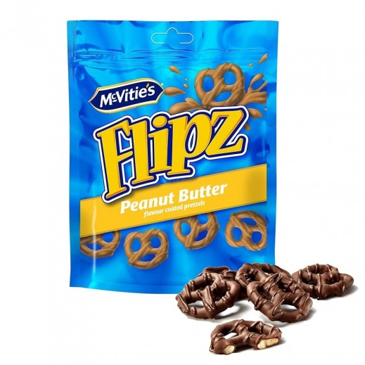 Mcvities Flipz Peanut Butter Coated Pretzels 90g - delivered by Taw9eel Fast