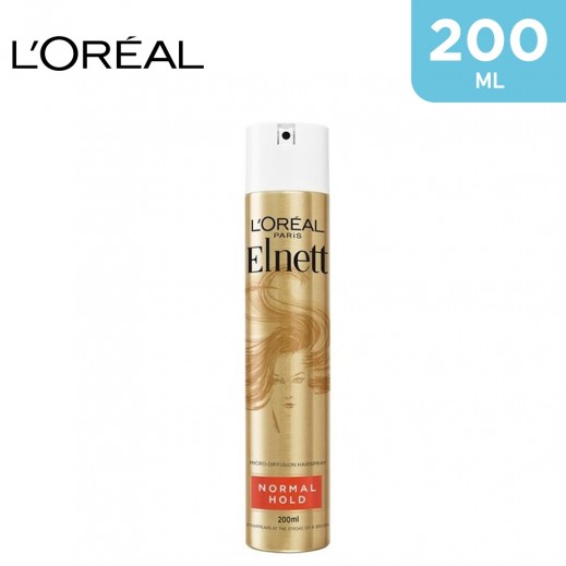 L'Oreal Elnett Normal Hold Hairspray 200 ml - delivered by Taw9eel Fast