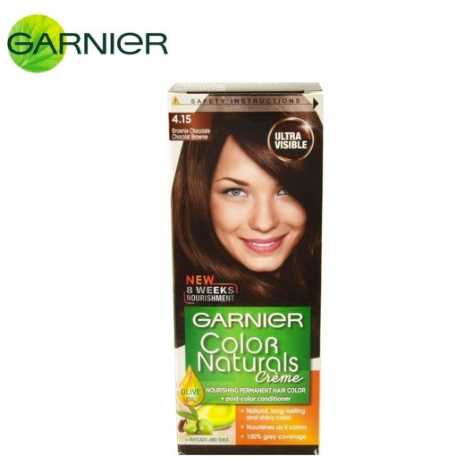 Garnier Color Naturals Cream Hair Color Brownie Chocolate 4.15