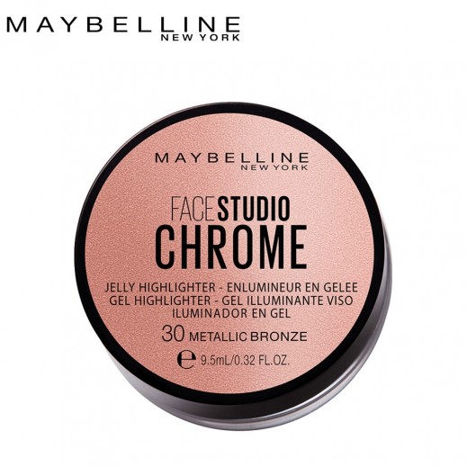 Maybelline Face Studio Chrome Jelly Highlighter 20 Rose Gold