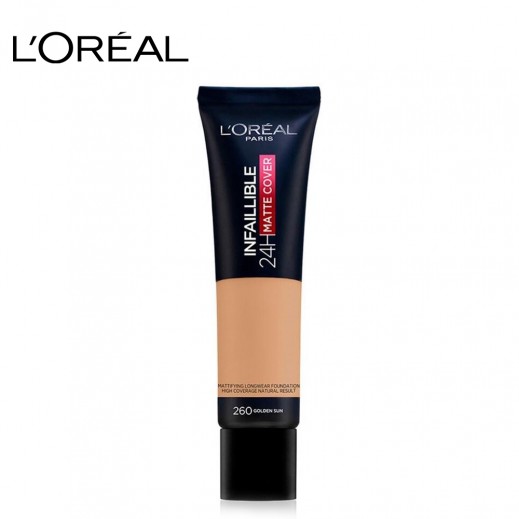 L'Oreal Infaillible 24H Matte Cover Foundation 260 Golden Sun