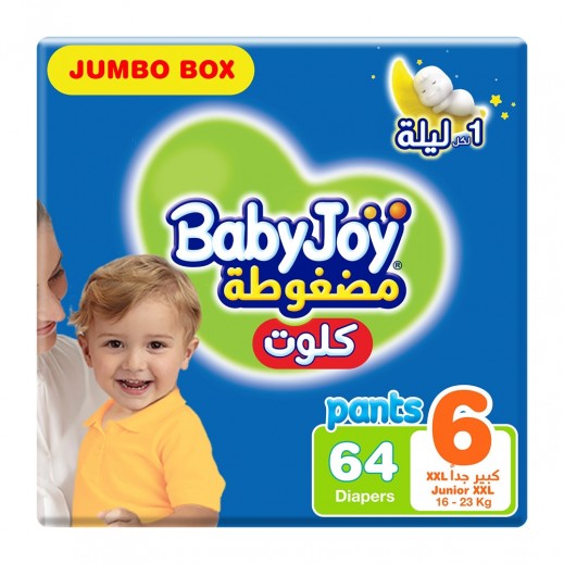 Babyjoy Pants Jumbo Size 6 Junior XXL (16+ Kg) 64 Pieces
