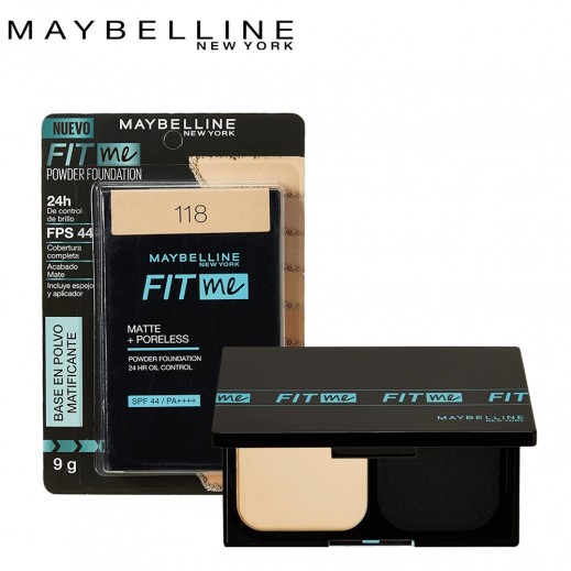 Maybelline Fit Me Powder Foundation SPF44 - 118 Light Beige