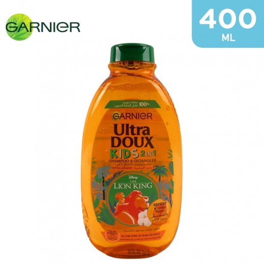 Garnier Kids 2 In1 Apricot & Cotton Shampoo 400 ml - delivered by Taw9eel Fast