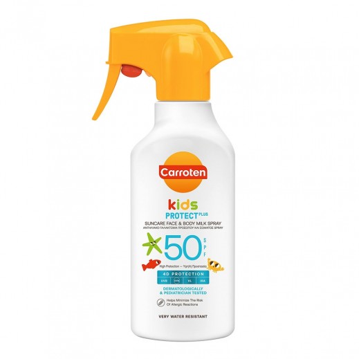 Carroten Kids Protect Plus Suncare Face & Body Milk Spray SPF50 270 ml