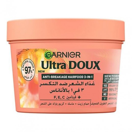 Garnier Ultra Doux Pineapple 3 In 1 Hair Food 390 ml