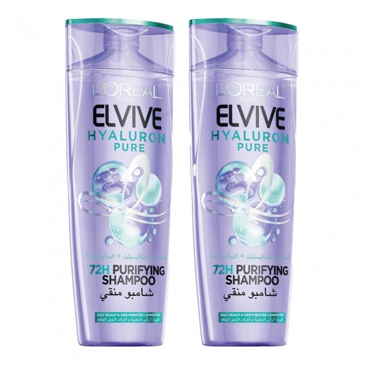 L'Oreal Elvive Hyaluron Pure Shampoo 2 x 400 ml