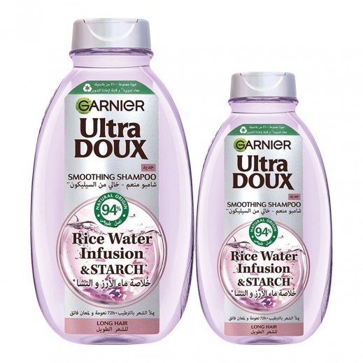 Garnier Ultra Doux Rice Water Infusion & Starch Shampoo 600 ml + 400 ml