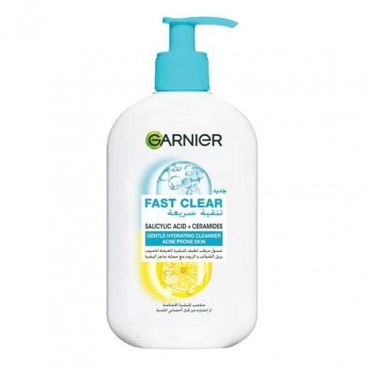 Garnier Fast Clear Gentle Wash Acne Skin 250 ml