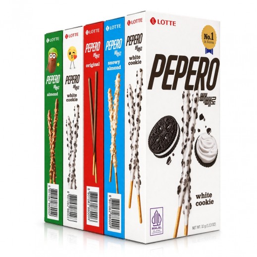 Lotte Pepero Mixed Biscuit Sticks 5 x 32 g - delivered by Taw9eel Fast