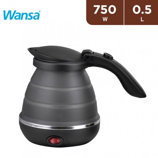 Wansa 750W Travel Foldable Kettle - 0.5L - delivered by Taw9eel Fast