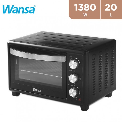 Wansa 1380W Electric Oven 20L - delivered by Taw9eel Fast