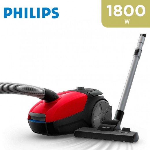 Philips 1800W PowerGo Vacuum Cleaner - Red