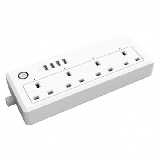 EQ 13A WiFi Smart Power Strip - White