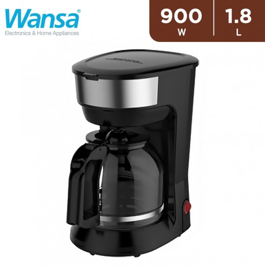 Wansa 900W Coffee Maker 1.8 L - delivered by Taw9eel Fast