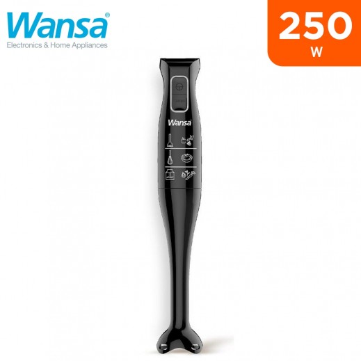 Wansa Hand Blender 250W - Black - delivered by Taw9eel Fast