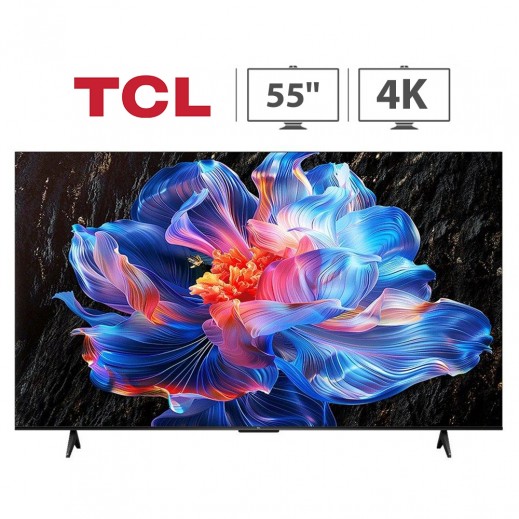 TCL 55" 4K HDR LED Smart Google TV 55P6K - Black - delivered by Xcite within 3 working days