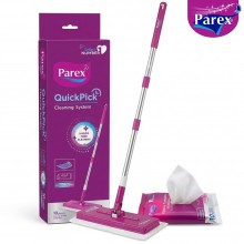 Parex Quickpick Floor Mop + Set of 10 Wet Cleaning Cloth Free