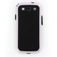 Air Jacket Hard Case For Samsung Galaxy S III - Black & Pink