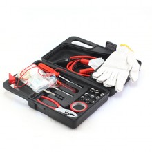 American Mechanics 45 Pcs Auto Safety Kit - Black