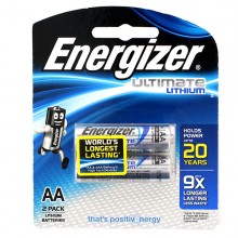 Energizer Ultimate Lithium AA Battery 2 Pack