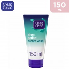 Clean & Clear Face Cream Wash Deep Action - 150 ml