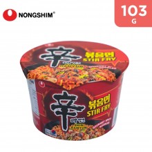 Nongshim Shin Ramyun Stir Fry Gourmet Spicy Instant Noodles Big Cup 103 g
