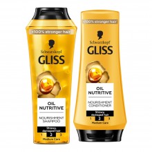 Schwarzkopf Gliss Oil Nutritive Nourishment Shampoo 400ml + Conditioner 360ml