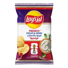 Lay's French Cream & Herbs Chips 155g