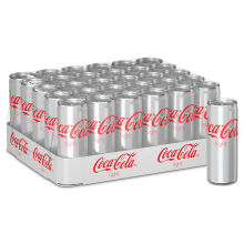 Coca Cola Light Can Carton 10 x 250 ml