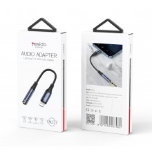 Yesido iPhone to 3.5MM Audio Adapter -Black
