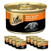 Sheba Succulent Chicken Breast Wet Cat Food 8x85 g