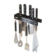 Wall Mounted Kitchen Organizer By Taw9eel Essentials - Black