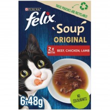 Purina Felix Farm Selection Soup 6 x 48 g
