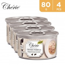 Cherie Chicken Formula Chicken With Chicken Liver In Gravy Cat Food 4 x 80 g