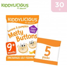 Kiddylicious Banana & Pumpkin Melty Buttons 30 g (9+ Months)