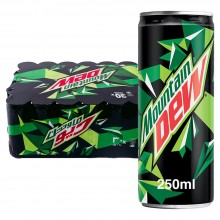 Mountain Dew Soft Drink Can 30 x 250 ml