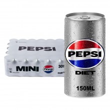 Pepsi Diet Soft Drink Can 30 x 150 ml 