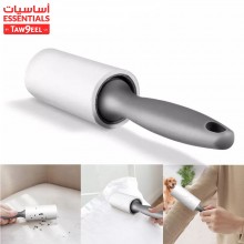 Essentials By Taw9eel Viscosity Lint Roller with Plastic Handle - White