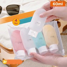 Set of 4 Reusable Travel Bottles 60ml