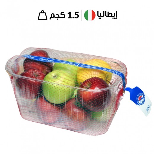 سلة تفاح إيطالي طازج مشكلة 1.5 كجم تقريبًا