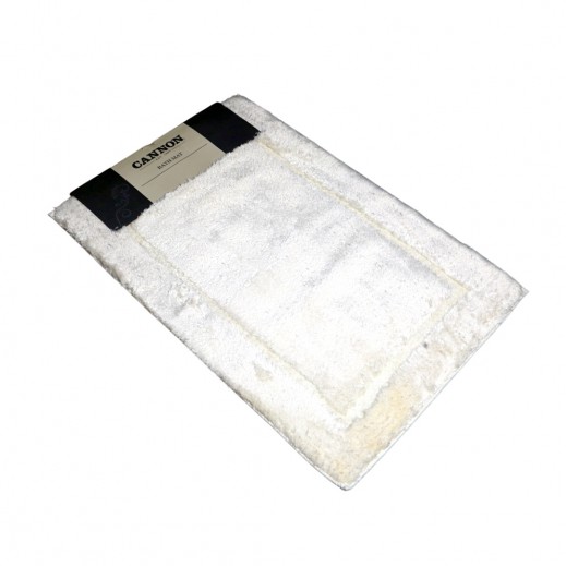 كانون - سجادة حمام خيوط اللؤلؤ كريمي - 60 × 90 سم - يتم التوصيل بواسطة توصيل خلال 48 ساعة عمل